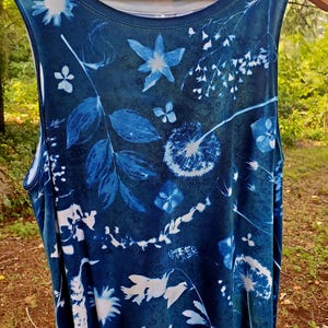 Izzie Cyanotype Tank size small
