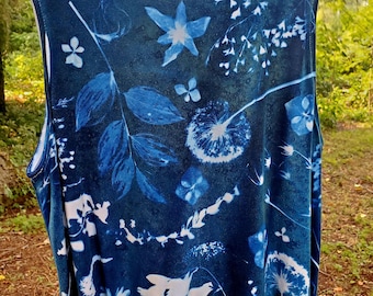 Izzie Cyanotype Tank size small