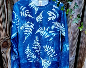 Alex Cyanotype Long Sleeve T-shirt ~ M