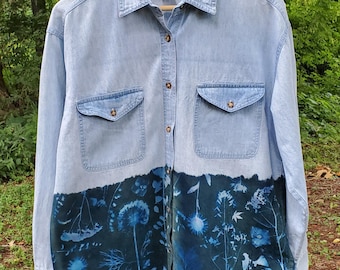 Lexi Cyanotype Shirt ~ M