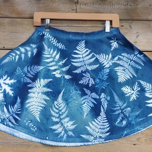 Simone Cyanotype Print Skirt ~ L