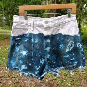Talia Cyanotype Shorts ~ size 31