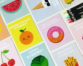Lunchbox Notes for Kids, Lunch Box Notes, Printable Notes, Kids Lunchbox, Lunchbox Cards, Notes for Kids, Back to School, Instant Download