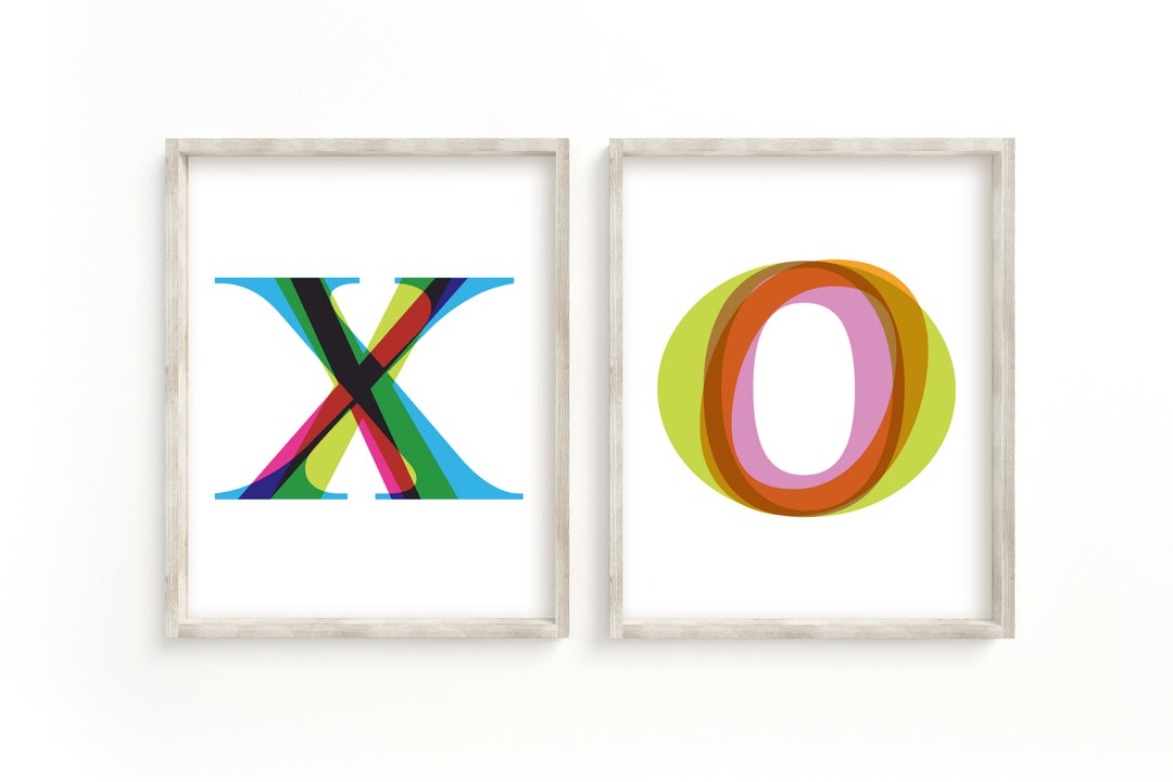 XO Wall Art, Xo Print, Xo Printable, Love Print, Xoxo, Modern Wall Art