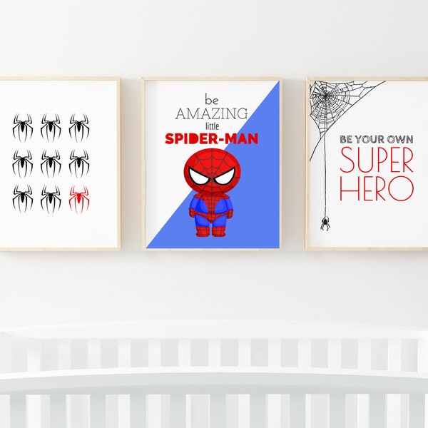 Spiderman Wall Art - Etsy