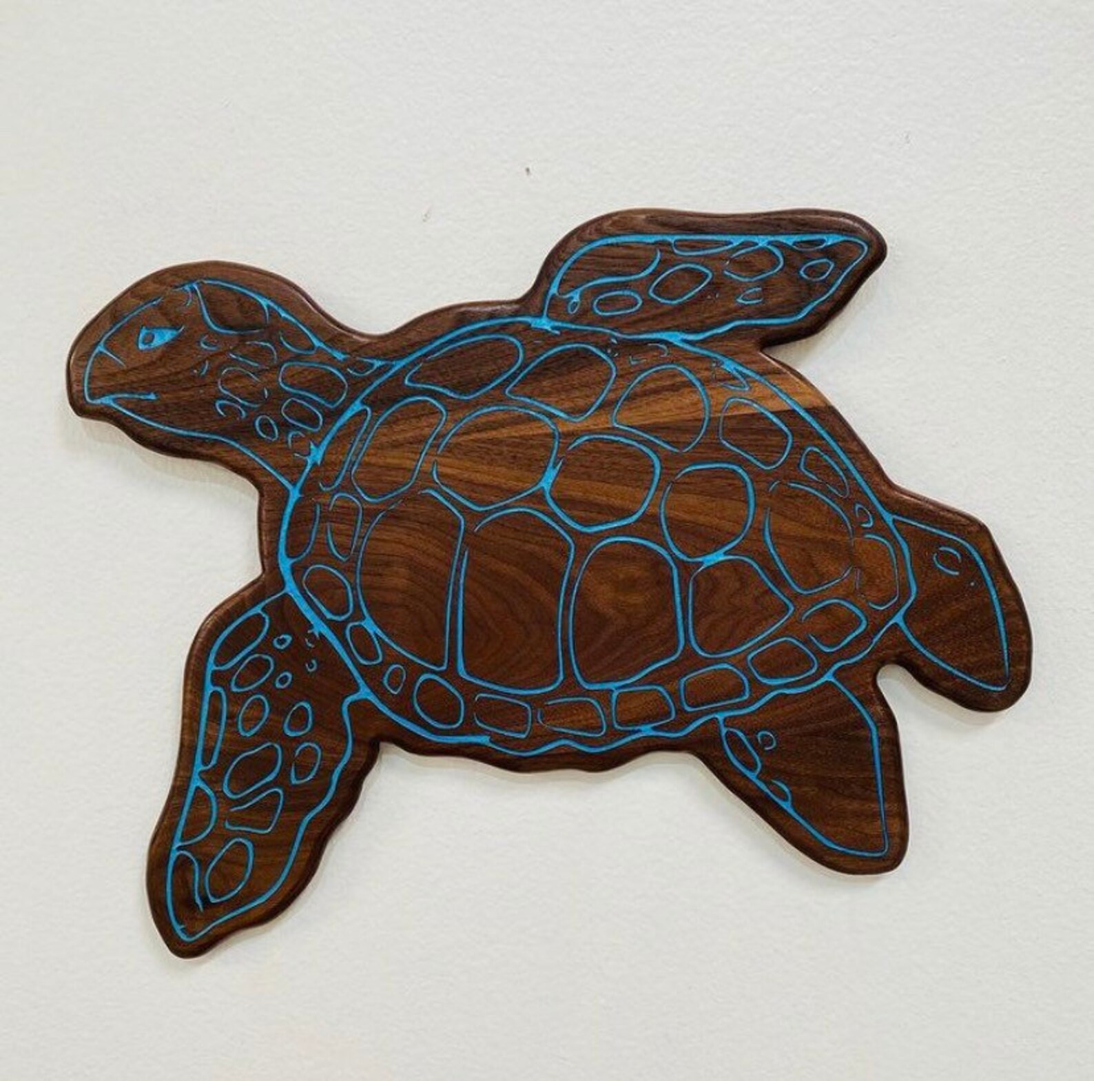 Handmade Wood Wall Hanging Sea Turtle Etsy