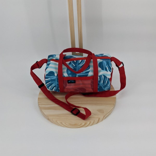 Tropical Print Mini Duffel bag - Small Duffel bag / Travel Bag