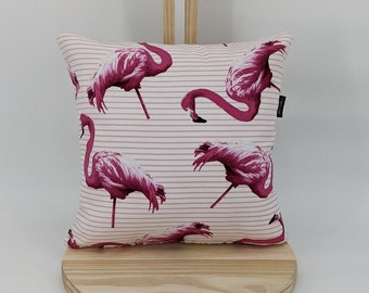 Flamingo print 16x16 Indoor/outdoor pillow cover with zipper