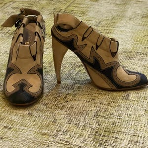 Alexander Mcqueen Vintage 2003 Y2k Shipwrecked Collection Booties