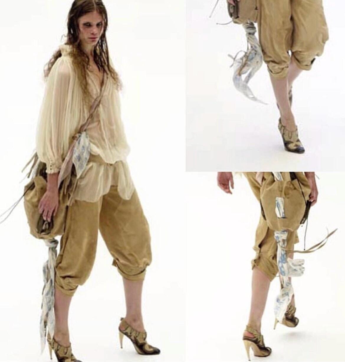 Alexander Mcqueen Vintage 2003 Y2k Shipwrecked Collection Booties