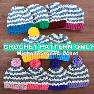 The Everest Beanie *Crochet Pattern ONLY*