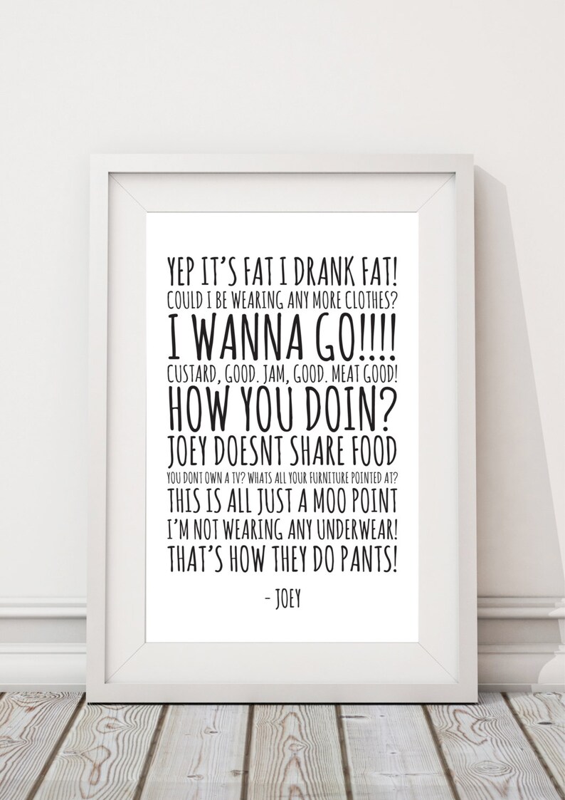joey quotes jpeg a4 letter 8x10 instant download etsy