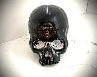 Human skull box