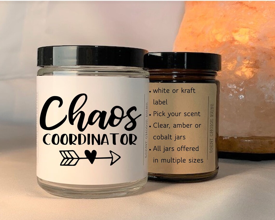 Chaos Coordinator Candle Funny Boss Candle Boss Gift Gift for Etsy