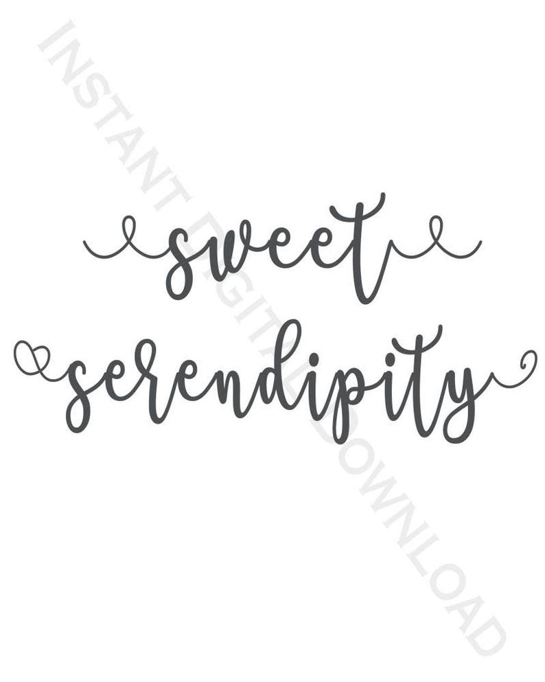 Sweet Serendipity Gallery Wall Print Instant Digital Download image 2