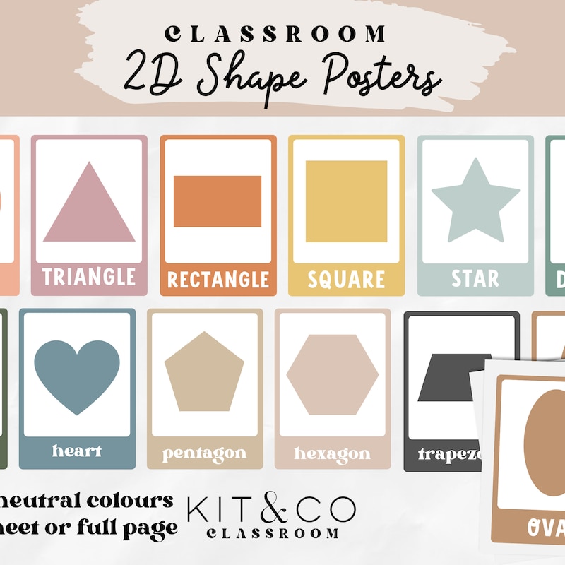 Shapes Poster - Etsy