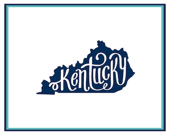 Kentucky Decal - Car Decal - Laptop Decal - Window Decal - Kentucky Sticker - State Decal - Kentucky Car Decal - Yeti Decal - Home State