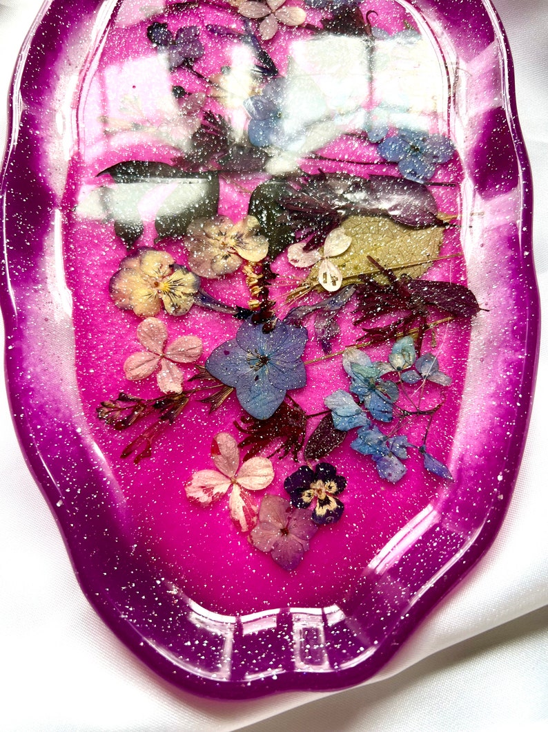 Decorative floral tray image 4