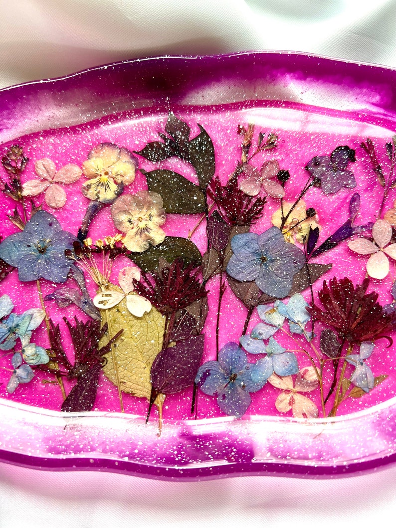 Decorative floral tray image 7