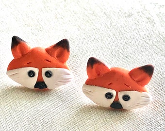 Fox stud earrings