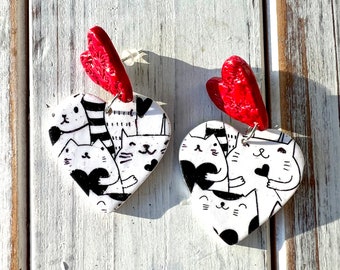 Heart earrings