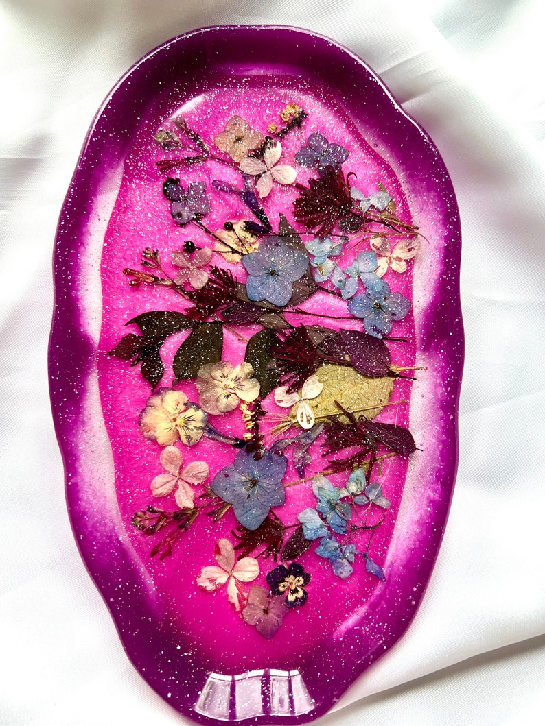 Decorative floral tray image 5