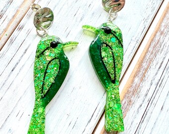 Hummingbird earrings