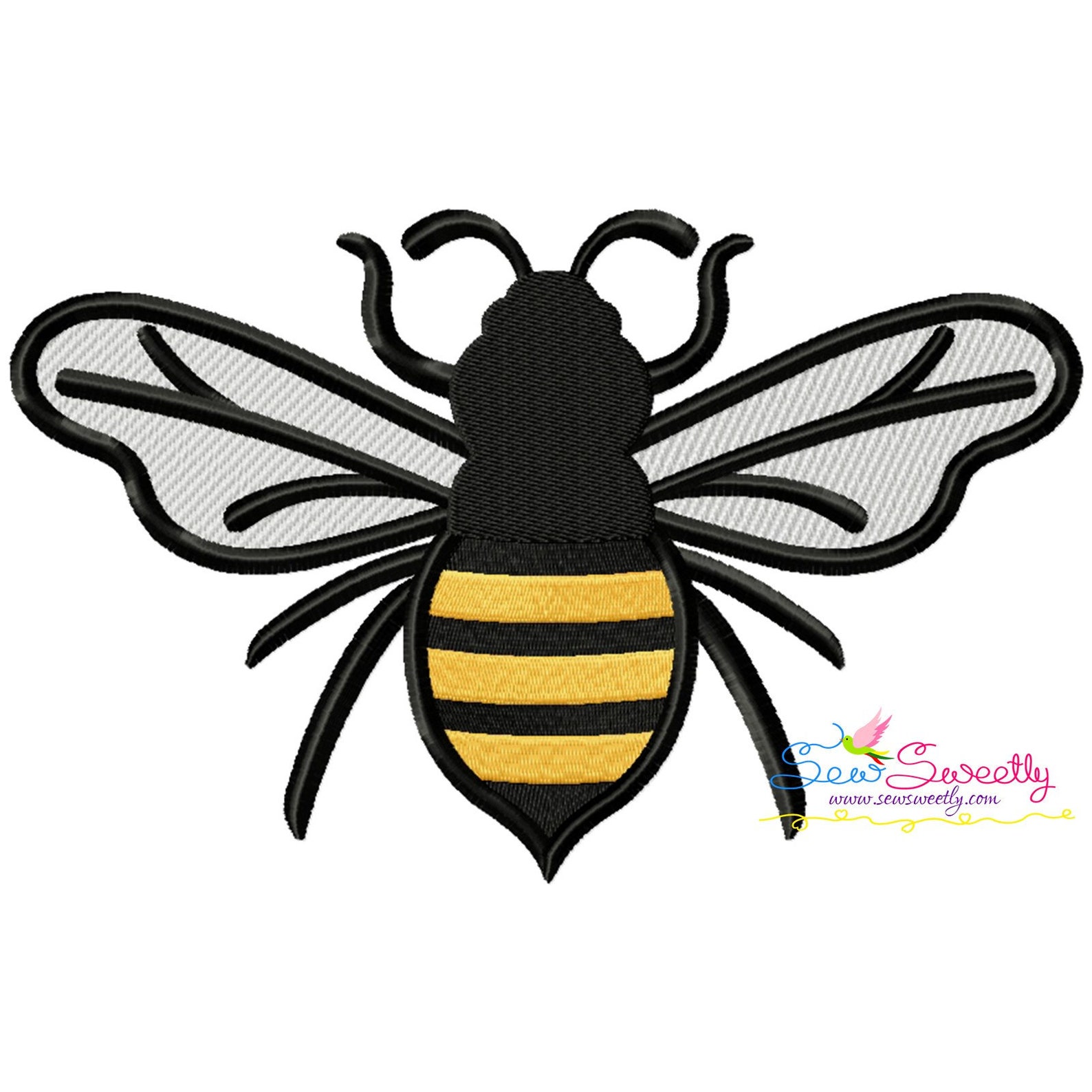 Honey Bee2 Embroidery Design Etsy