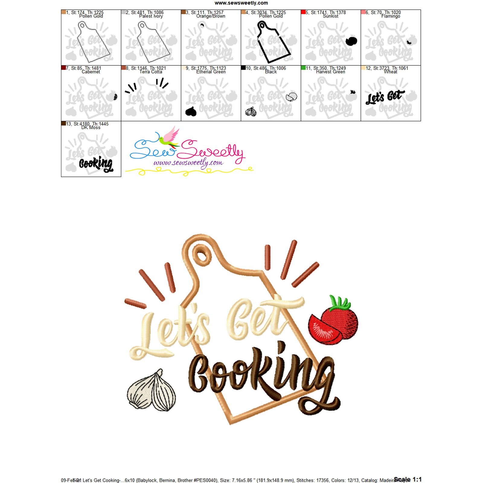 Let's Get Cooking Kitchen Lettering Applique Design Etsy UK