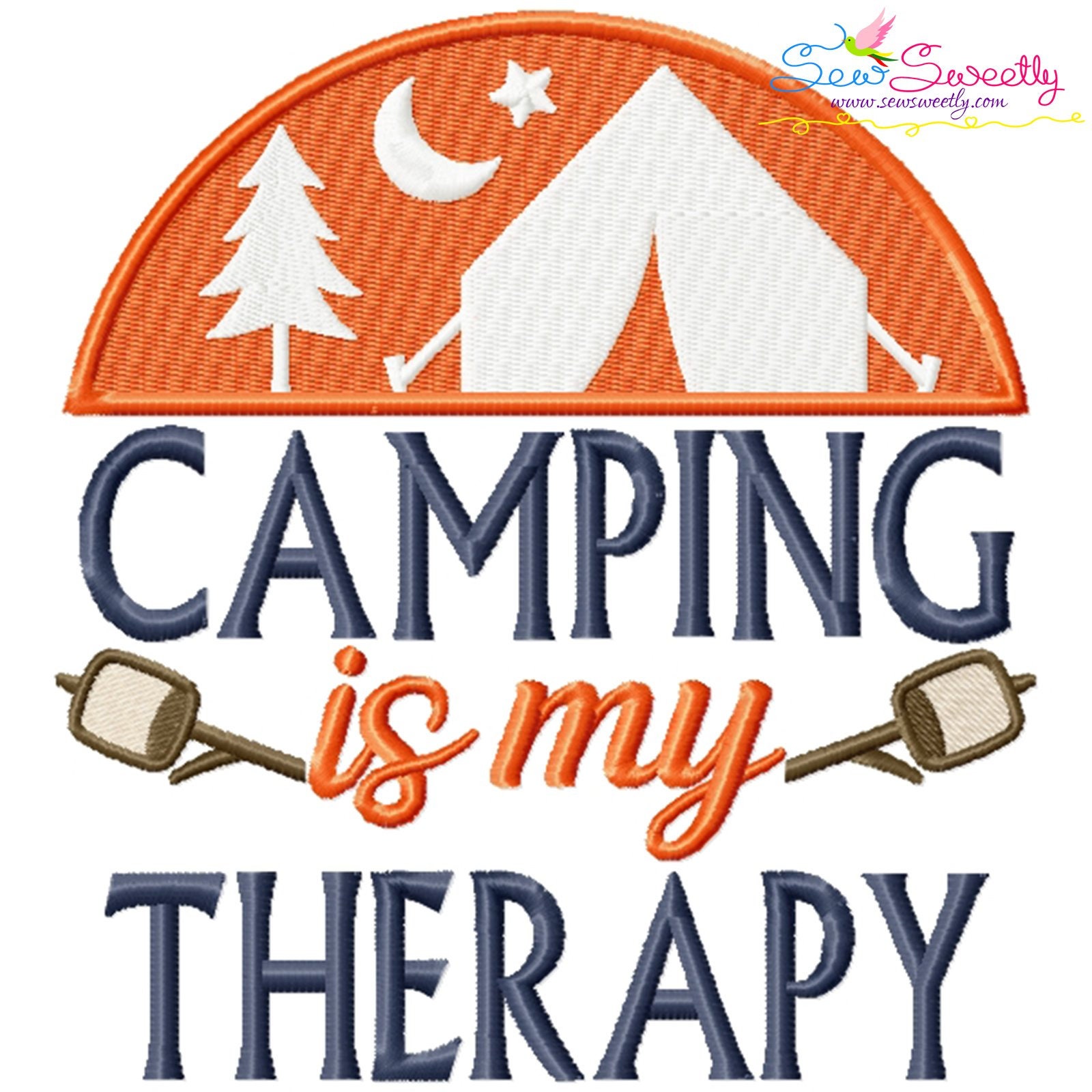 Camping Lettering Embroidery Design Bundle2 Etsy