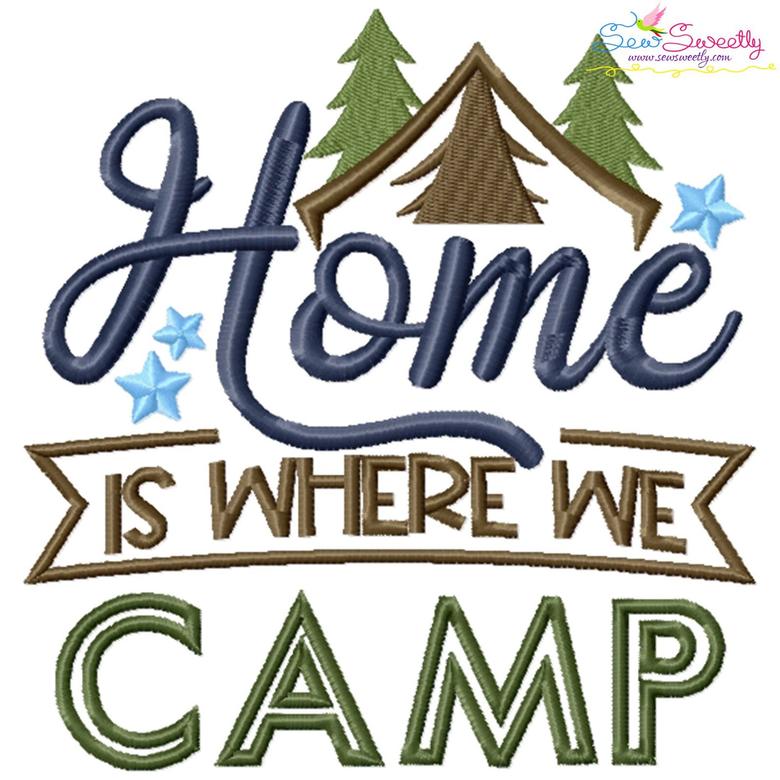 Camping Lettering Embroidery Design Bundle2 Etsy