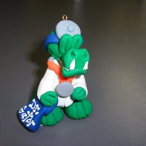 Gator Doctor | Handmade | Gator Gift | University of Florida Gift | Polymer Clay Figurine |