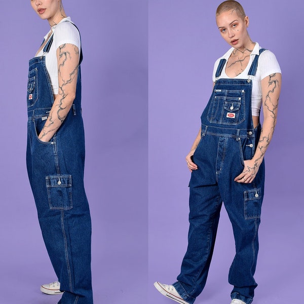 90s Deadstock ***SUPER*** Baggy Overall Pants - Denim FREE SHIPPING