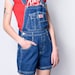 Meghan Omalley reviewed 90s Deadstock Denim Overall Shorts! ~ Blue Stonewash Denim! ~ Free US Shipping