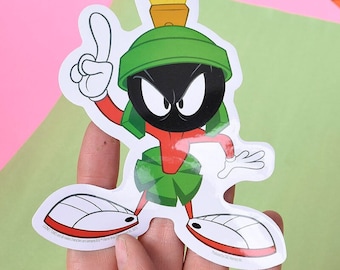 Deadstock 90s Large Single Stickers - Looney Toons - Taz, Marvin the Martian, Tweety