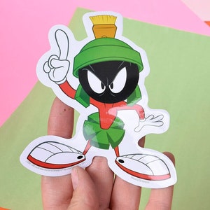 Deadstock 90s Large Single Stickers - Looney Toons - Taz, Marvin the Martian, Tweety