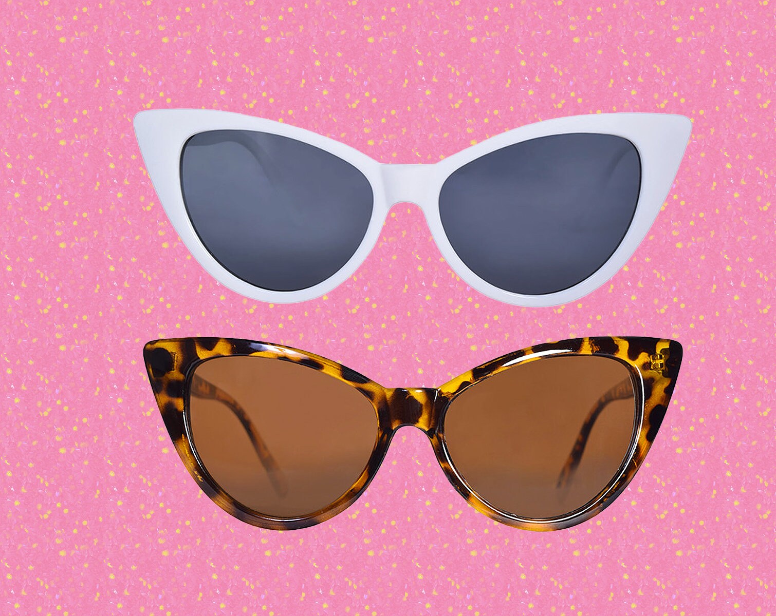 \'58 Mod Pinup Girl Cateye Sunglasses Genuine Glass Lenses Actual Vintage 1950 main image 2