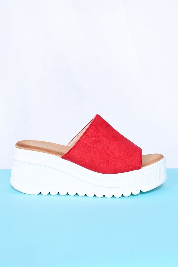 red platform slides