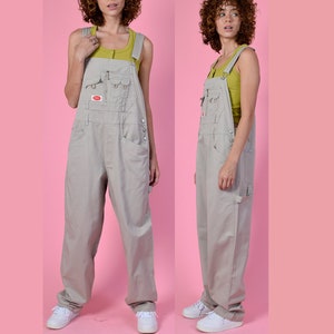 90s Deadstock SUPER Baggy Overall Pants - Khaki FREE SHIPPING