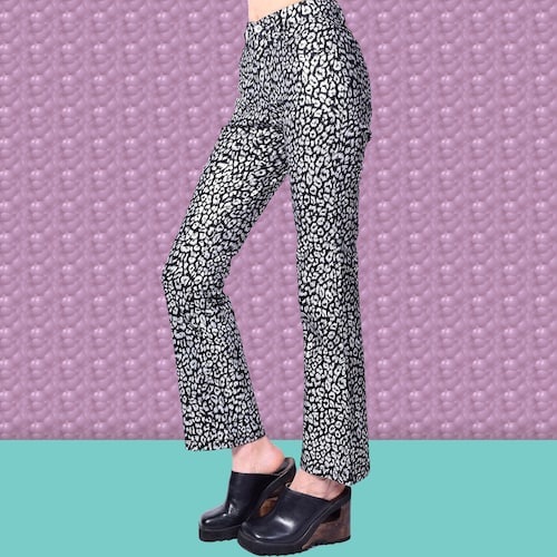 Deadstock Metallic Cheetah Print Flare 