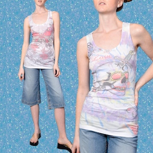 Y2k Ed Hardy Tank Top - Etsy