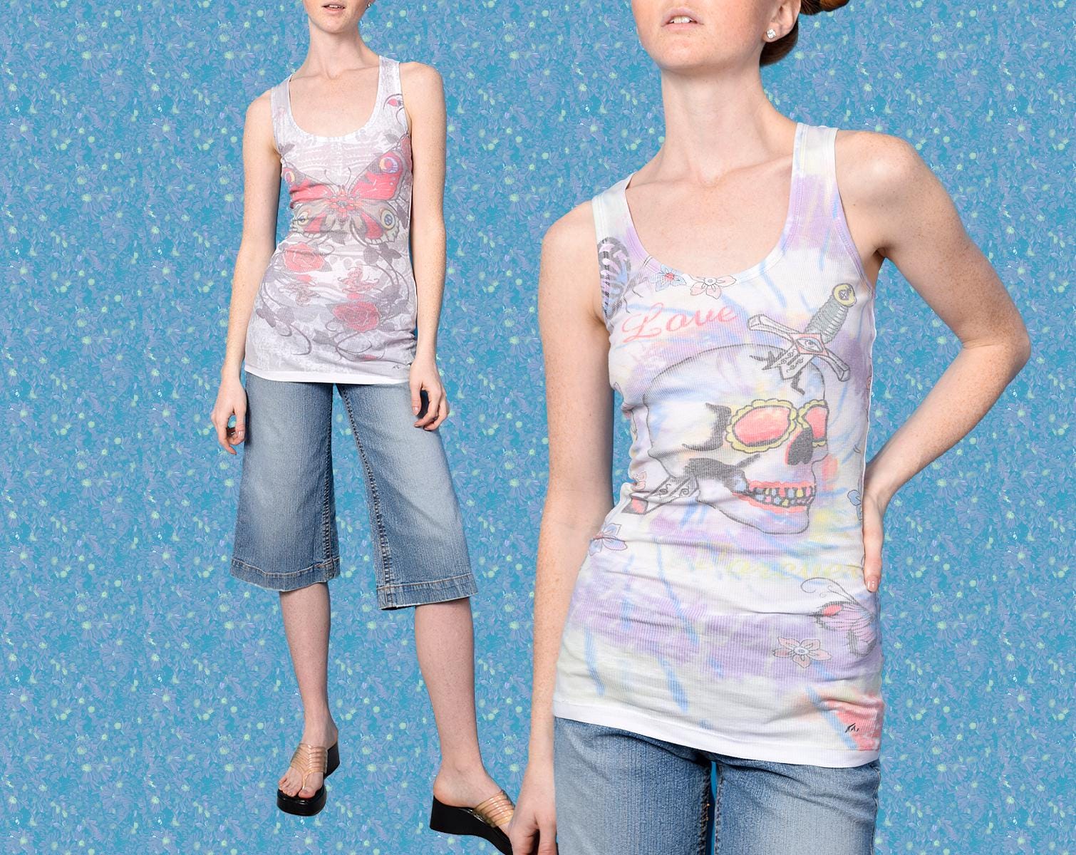 Y2k Ed Hardy Tank Top - Etsy
