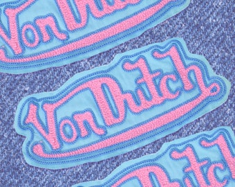 Deadstock Pastel Von Dutch Embroidered Large Patch