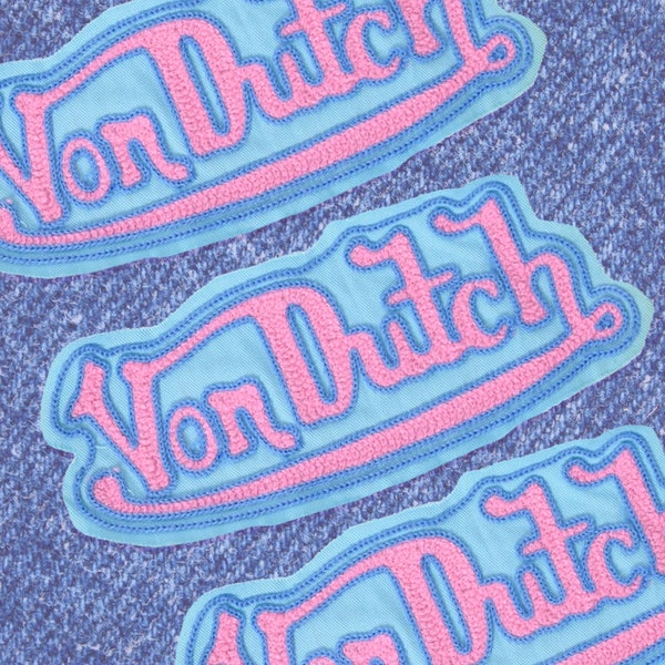 Deadstock Pastel Von Dutch Embroidered Large Patch