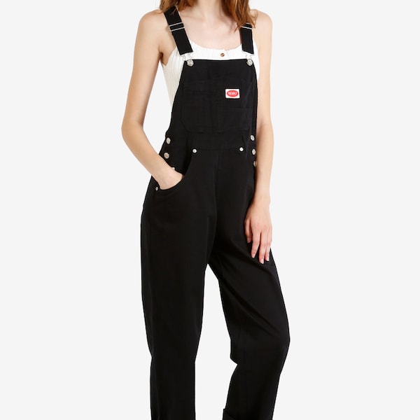 90s Deadstock Baggy Overall Pants - Black!
