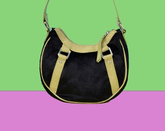 Deadstock Y2K Mini Saddle Bag! Black + Green Or Purple!