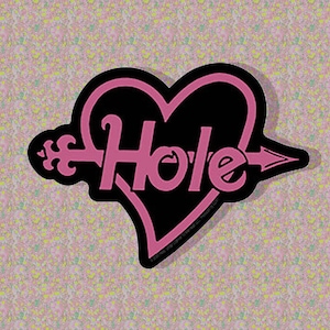 デッドストック 90年代 ラージ HOLE バンド ハート&アロー ロゴ ステッカー