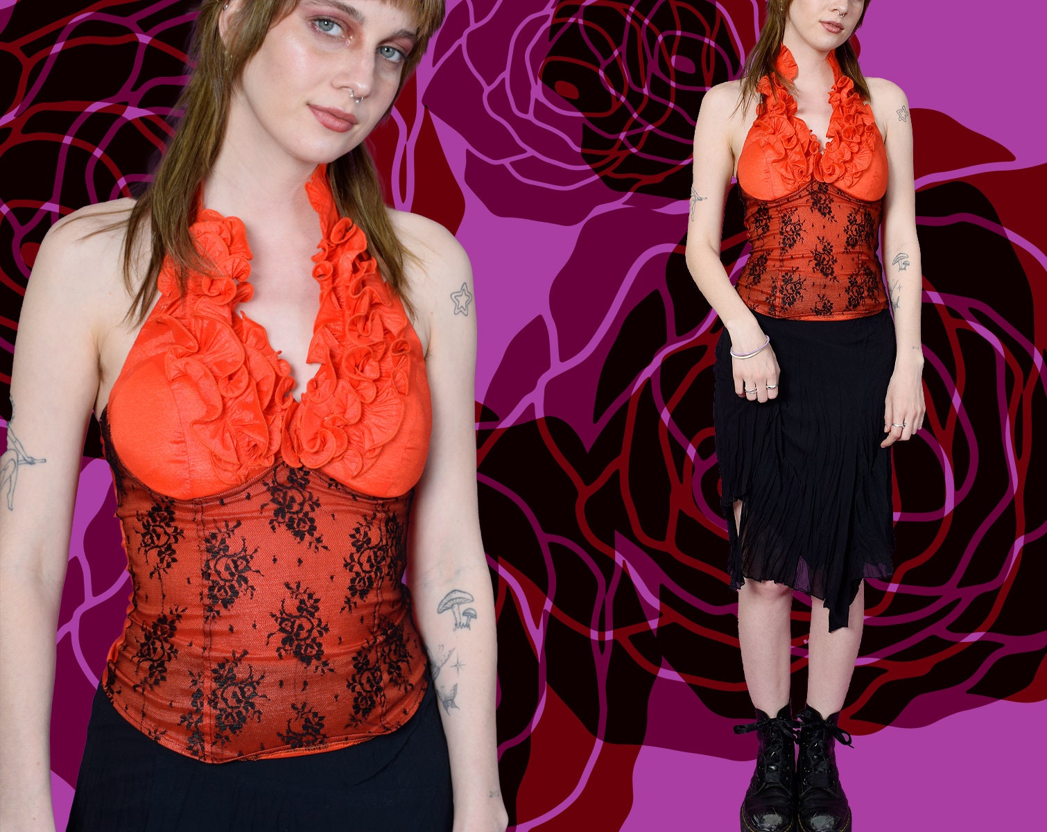 Red Flamenco Top - Etsy