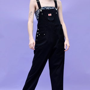 90s Deadstock SUPER Baggy Overall Pants Black Plus Size FREE SHIPPING image 3