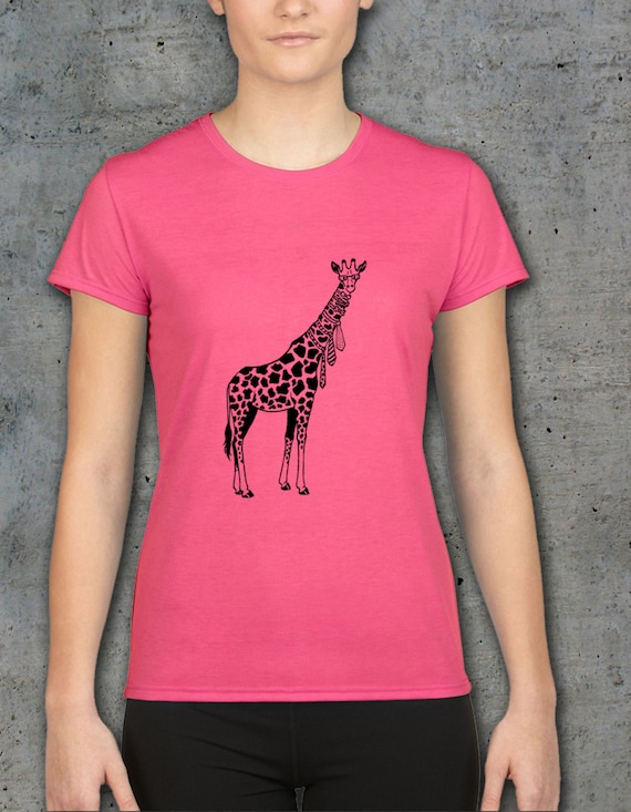 Giraffe Shirt Giraffe t shirt Womens shirt Animal Shirt | Etsy